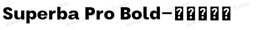 Superba Pro Bold字体转换